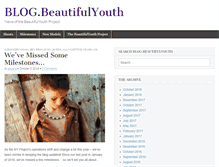 Tablet Screenshot of blog.beautifulyouth.com